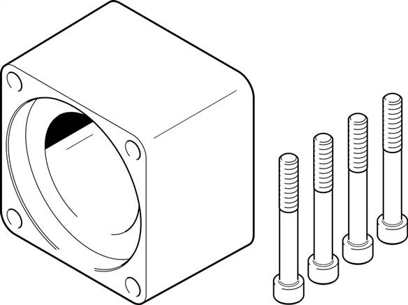 FESTO EAMK-A-D100-77A/B (1593914) Kupplungsgehäuse