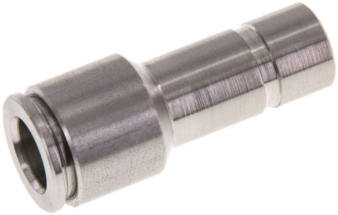 Reduzierung 10mm Stecknippel x 8mm Schlauch, IQS-Edelstahl