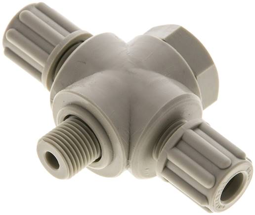 T-Verschraubung G 1/8"-6x4mm, Polypropylen, Hohlschraube