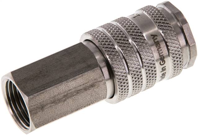 Schnellkupplung (NW7,2) G 3/8"(IG), Edelstahl, mit Kugelverriegelung