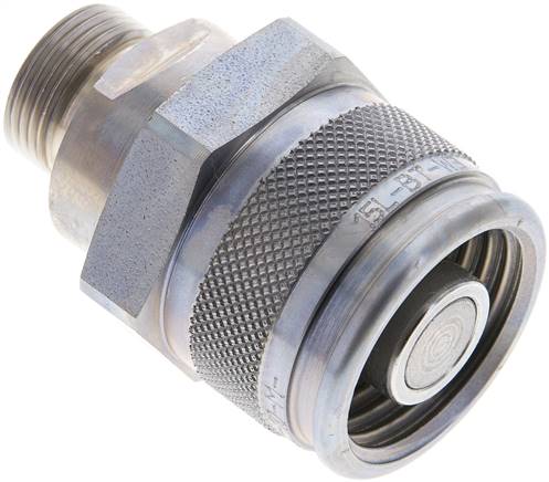 Hydraulik-Rohrleitungskupplung, Stecker Baugr.2, 15 L (M22x1,5)