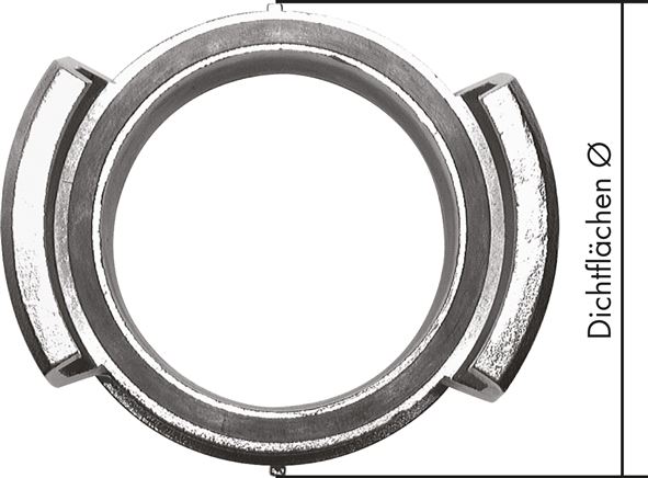 Guillemin-Kupplung G 2-1/2" (AG), Edelstahl, mit Verriegelung