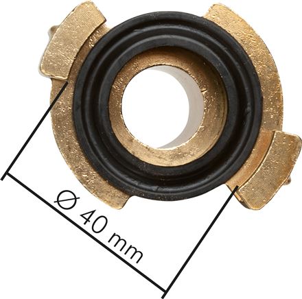 GK-Winkel-Schlauchkupplung, 32 (1-1/4")mm Schlauch, drehbar