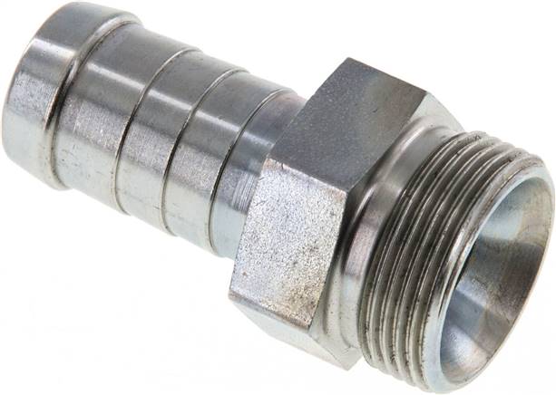 Schlauchnippel M 26x1,5 AG, 17 - 18mm, Stahl verzinkt