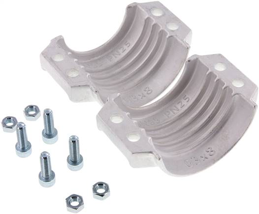 Klemmschalen 78 - 82mm, Aluminium, EN14420-3 (DIN2817)