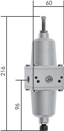 Präzisions-Filterregler G 1/4", 0,2 - 5 bar