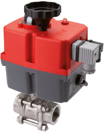 Elektr. Edelstahl-Kugelhahn, G 2-1/2", 24 bis 240 V (AC) / 24 bis 135 V (DC), PN63, DPS