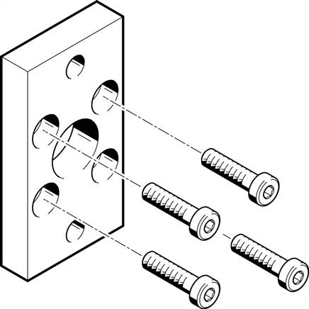 FESTO FNC-12 (537245) Flanschbefestigung