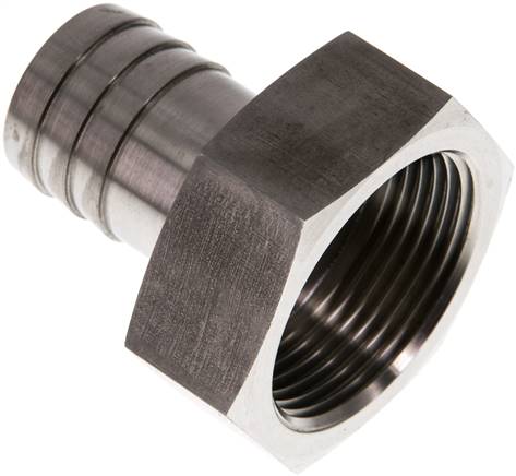 Aufschraub-Schlauchtülle G 1-1/4"-25 (1")mm, 1.4571