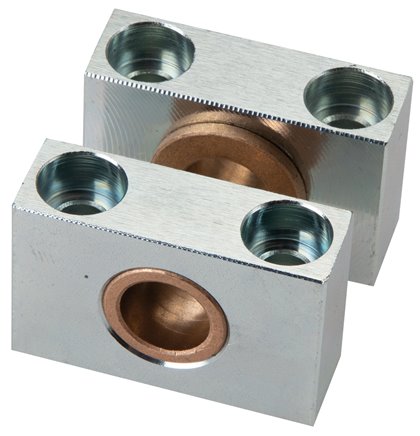 2 Stk. Lagerböcke für Mittenschwenkbefest. 32 mm