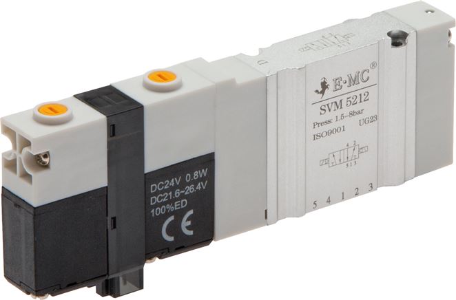 Magnetventil für S1V, 5/3-Wege (Mittelstellung belüftet) Typ SVM 5312-P