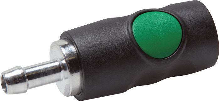 Sicherheits-Druckknopfkupplung (NW7,2), 10mm Schl., Kunststoff