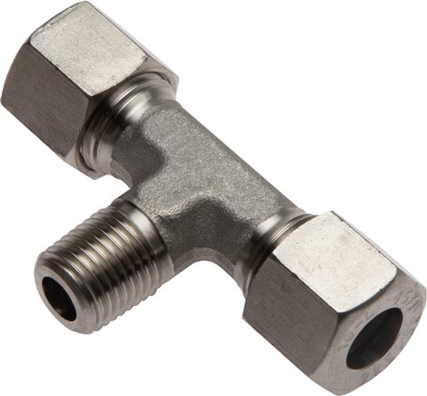 T-Schneidringverschraubung R 1/8"-4 LL (M8x1), 1.4571