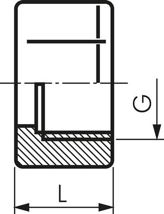 Überwurfmutter 1.4571, G 1/4", 4 / 6 / 9 mm