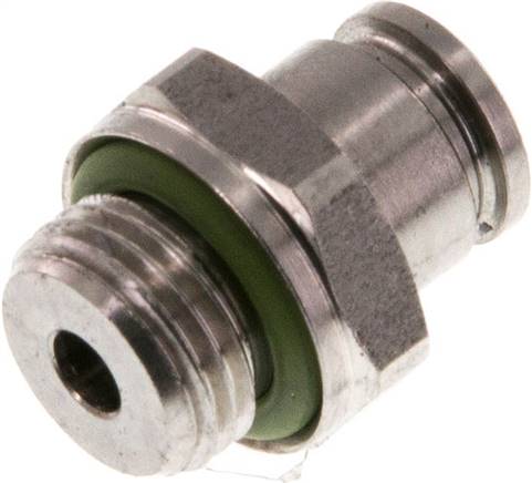 Gerader Steckanschluss G 1/8"-4mm, IQS-Edelstahl