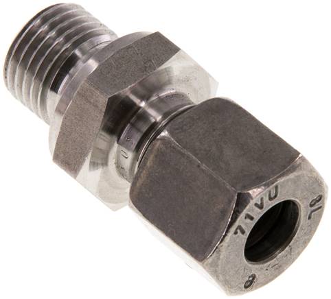 Gerade Schneidringverschr. G 1/4"-8 L (M14x1,5), 1.4571, Dichtung FKM