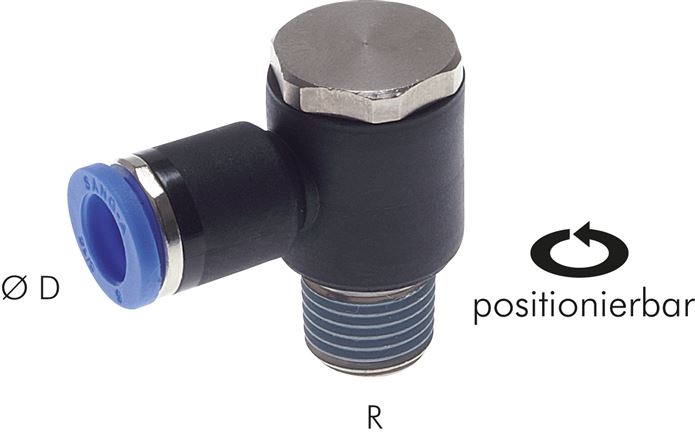 Winkel-Steckanschluss R 1/2"-10mm, IQS-Standard, während der Montage positionierbar