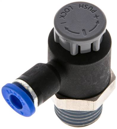 Kompakt-Drosselventil R 1/4"-4mm,abluftregelnd (Standard)