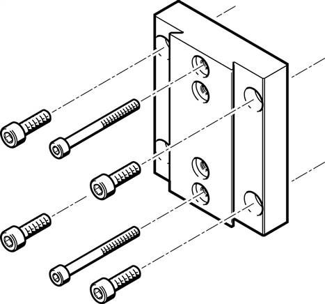FESTO HMVA-DLA40 (196790) Aktoradapterbausatz