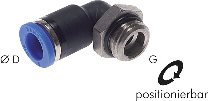 Winkel-Steckanschluss G 1/2"-10mm, IQS-Standard
