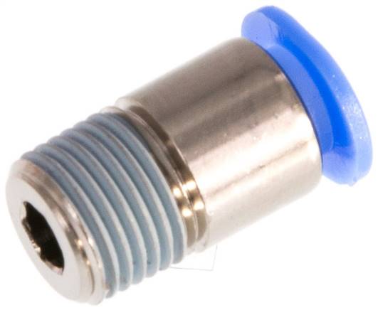 Gerader Steckanschluss R 1/8"-6mm, Mini m. Innensechskt