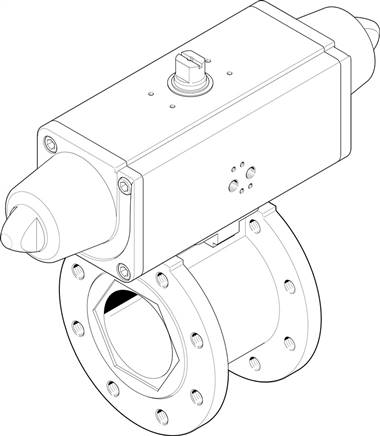 FESTO VZBC-80-FF-16-22-F07-V4V4T-PS180-R-90-4-C (1915409) Kugelhahn-Antriebseinheit