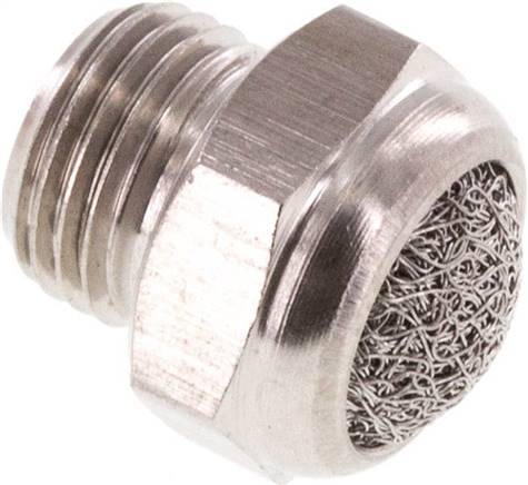 Schalldämpfer G 1/8", Drahtgewebe, 1.4305