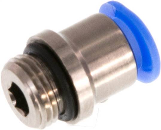Gerader Steckanschluss G 1/8"-6mm, Mini m. Innensechskt