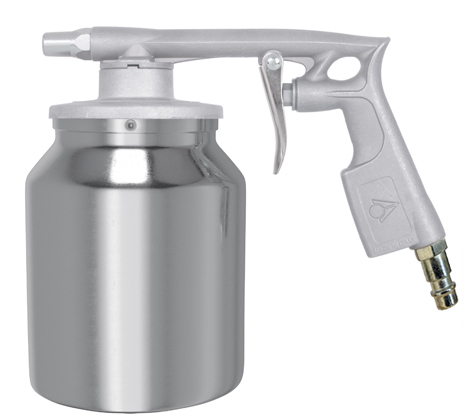 AKTION Komplett-Set Sandstrahlpistole mit 0,5 Ltr. Behälter, 7 mm Düse und 25 kg Strahlgut