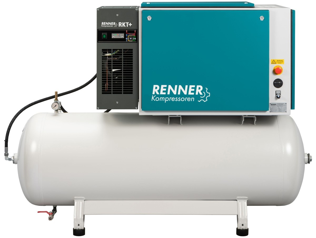 RENNER RIKO 700/500 ECN-S-KT Industrie-Kolbenkompressor 10 bar mit Kältetrockner und Schalldämmbox