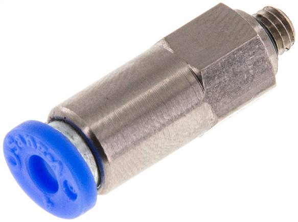 Rückschlagventil M 5-4mm, Durchfluss vom Schlauch zum Gewinde, IQS-Standard
