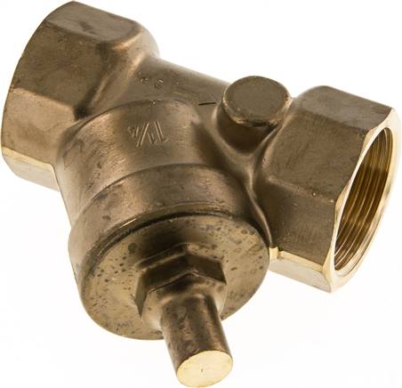 Schrägsitz-Rückschlagventil, Rp 1-1/4", PN 10 / Standard, Messing
