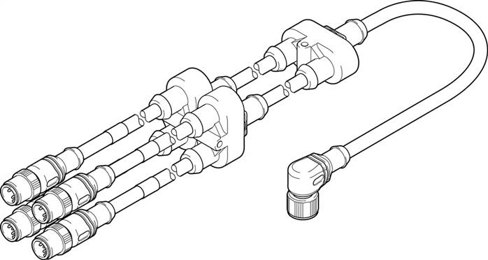 FESTO NEFV-V12-M12W8-0.6-M12QG5 (4787544) Adapter