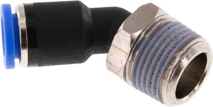 45°-Steckanschluss R 3/8"-8mm, IQS-Standard
