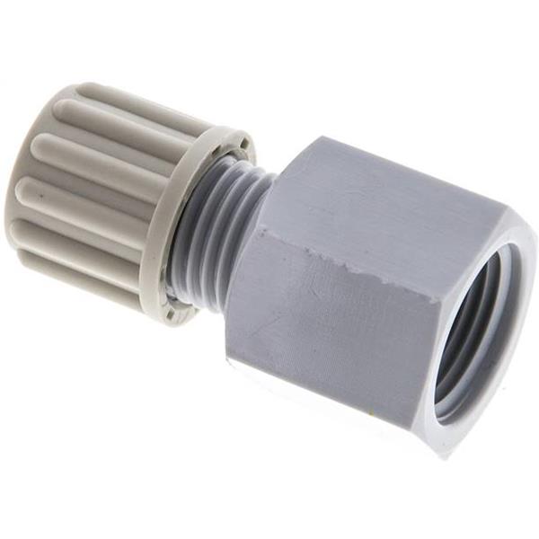 Aufschraub-Verschraubung G 3/8"-8x6mm, PA