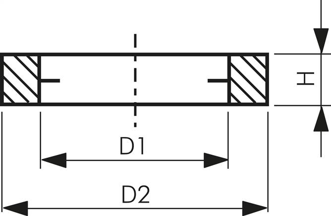 Unverlierbarer Dichtring für Gewinde G 1/4"