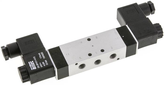 5/2-Wege Magnetimpulsventil, G 1/8", 12 V=, NW 6