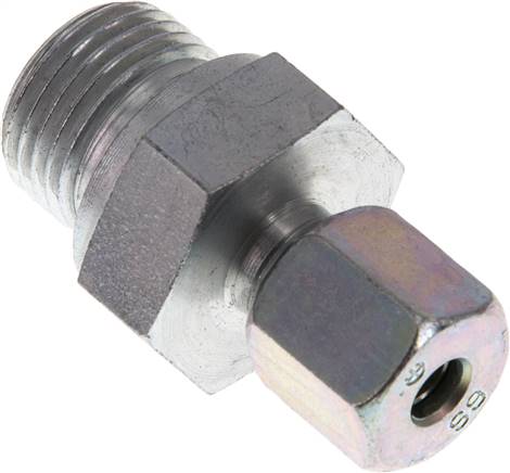 Gerade Schneidringverschr. G 1/2"-6 S (M14x1,5), Stahl verzinkt