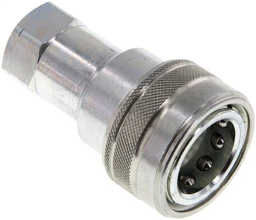 Hydraulikkupplung ISO 7241-1B, Muffe, NPT 1/2"(IG), Stahl