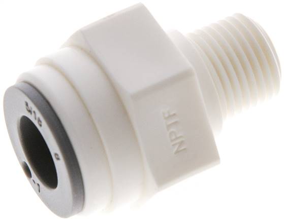 Gerader Steckanschluss NPT 1/8"-5/16" (7,94 mm), IQS-LE (EPDM-Dichtung)