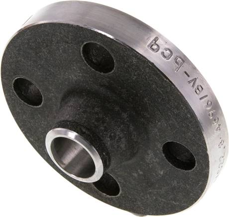 Vorschweißflansch DN20-PN40 (DIN/EN), DIN 2635 & EN 1092-1 (Typ 11), 26,9mm, Stahl