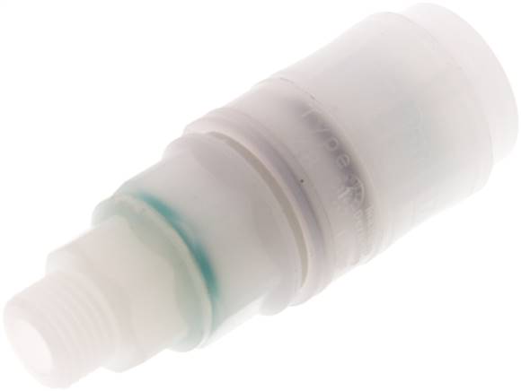 Schnellkupplung (NW7,2) G 1/4", PVDF (AG)