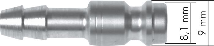 Kupplungsstecker (NW5) G 1/4"(AG), Stahl verzinkt