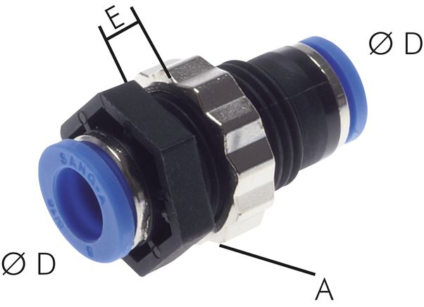 Schott-Steckanschluss 10mm, IQS-Standard, aus Kunststoff