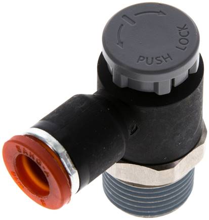 Kompakt-Drosselventil R 3/8"-8mm,zuluftregelnd
