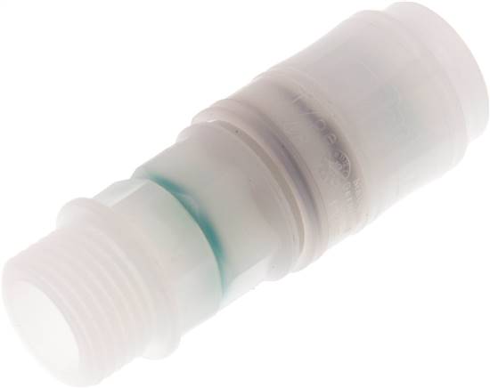 Schnellkupplung (NW7,2) G 1/2", PVDF (AG)