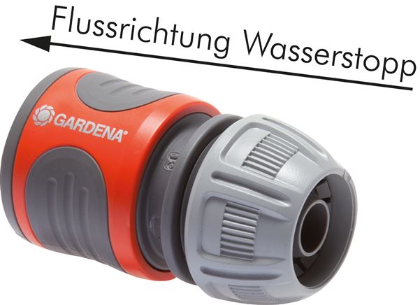 Schnellkupplung Schlauch 13 (1/2")mm, Gardena, mit Wasserstopp