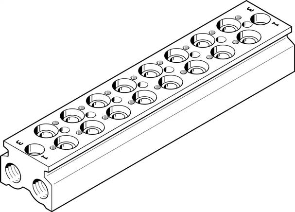 FESTO CPE18-3/2-PRS-3/8-8-NPT (550625) Anschlussblock