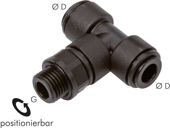 T-Steckanschluss G 3/8"-10mm, IQS-FDA