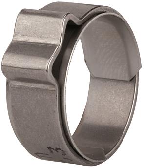 1-Ohr-Schlauchklemme / ES 1.4301 - W4 Spannber. 10,0-11,5 mm / mit Einlagering 114177